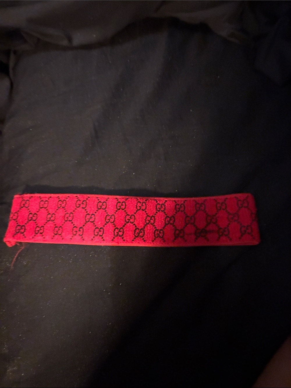 Gucci Red Logo Jacquard Headband